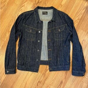 Like NEW Vince selvege denim jacket Size M